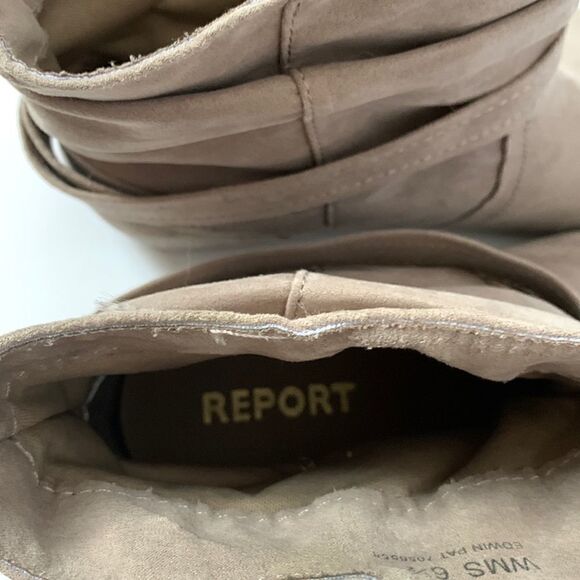 Flat Tan Slip into Ankle Boots - Picture 7 of 15